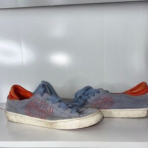 Tory burch Blue and Orange Sneakers